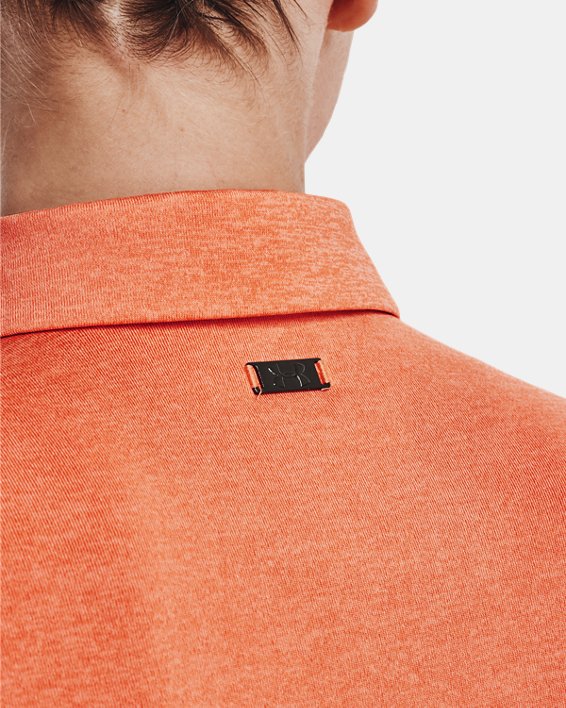 Damen UA Zinger Poloshirt, kurzärmlig, Orange, pdpMainDesktop image number 3